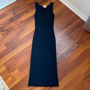 Michael Kors Navy Ribbed Dress